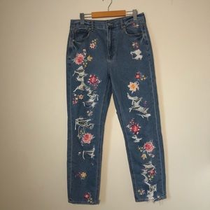 AE Floral Mom Jeans